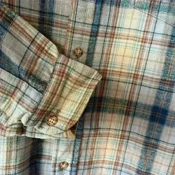 Pendleton Men's Vintage Plaid Wool Button-Up Shirt Size M Multicolor - Picture 5 of 9